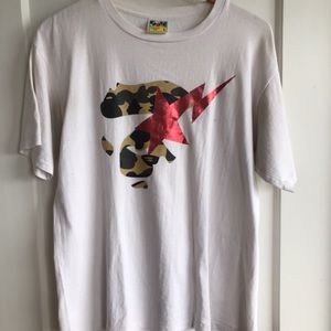 bape white t shirt